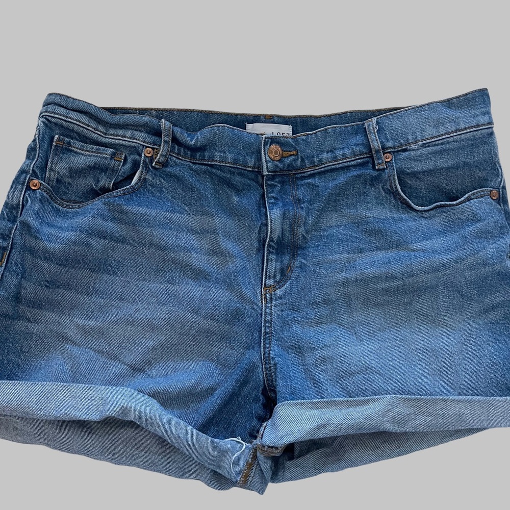 LOFT Blue Jean Shorts